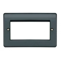 MK Front Plate 4 Module Euro Graphite