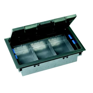 Electrak Floorbox Service 3 Compartment 85mm