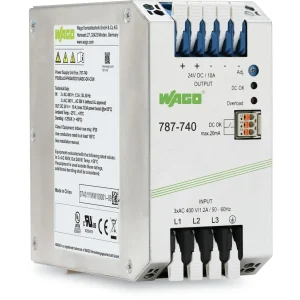 Wago Switched-Mode Power Supply Eco 3-Phase 24 VDC Output Voltage 10 A Output Current Dc Ok Contact