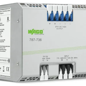 Wago Switched-Mode Power Supply Eco 1-Phase 24 VDC Output Voltage 40 A Output Current Dc Ok Contact 6mm²