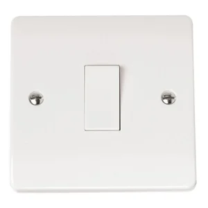 Click Mode CMA011 1-Gang 2-Way Plate Switch 10AX White