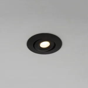 KSR Mimas Mini LED 3W 3000K Tilt Downlight IP65 Black