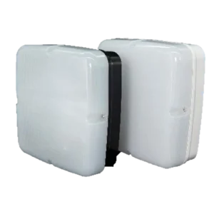 KSR Navara SF Square Select Multi CCT/Wattage LED Integral Emergency Surface Fitting Black/Opal