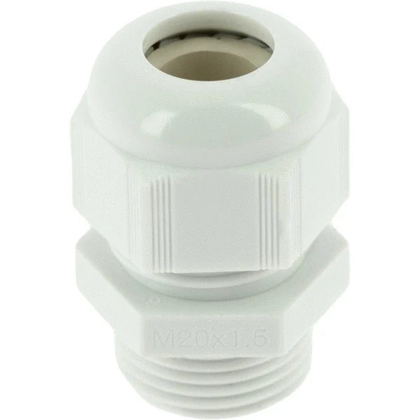 Bizline Plastic Cable Glands ISO/M 20D 6-12 mm IP68 White - 10 Pack - Image 2