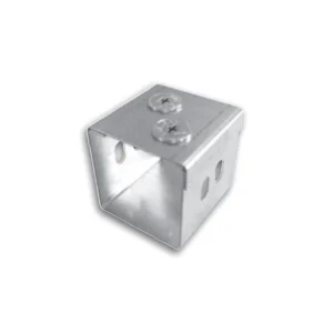 Cable Trunking External Coupler 100mm x 100mm Pre Galvanised Steel + Lid