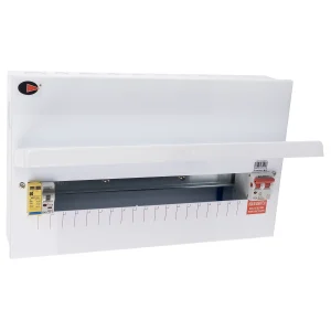 CGD 20 Way Consumer Unit with Main Switch and Surge Prefitted with Round Knockouts WQFS-R20MS