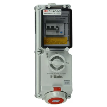 Switched Interlocked RCD Protected Socket 16A 400V 5P IP67 A Type - Image 2