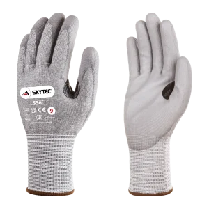 Skytec SS6 Cut Resistant Level E PU Coated Gloves Grey - 9/L