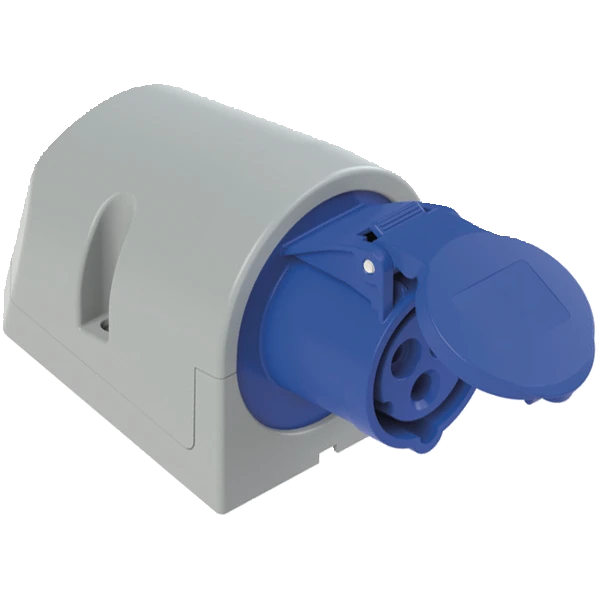 Bizline EASY surface mounting socket 16A 2P+E 200/250V IP44