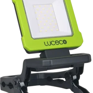 Luceco Rechargeable Folding Clamp Worklight 9W 1000lm Black