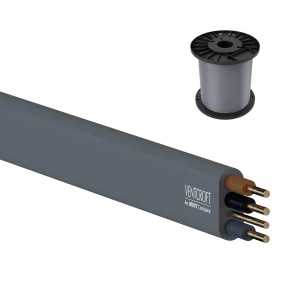 NKT instal 1.0mm Grey 3-Core & Earth 100m PVC Basec 6243Y