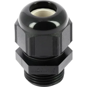 Bizline Plastic Cable Glands ISO/M 20 D 6-12mm IP68 Black - 10 Pack