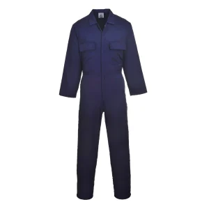 Portwest S999 Polycotton Euro Work Coverall Regular Fit Medium Navy