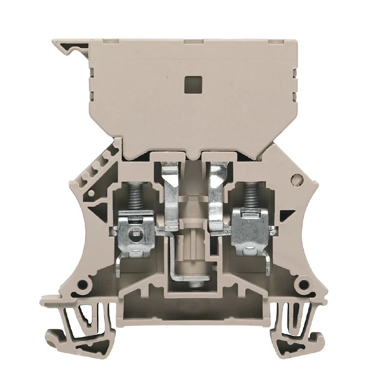 WSI 250V 6.3A Wemid Fuse Terminal Block 60 x 11.9 x 66.5mm Dark Beige - Image 2