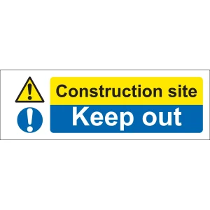 Construction Site Keep Out Sign