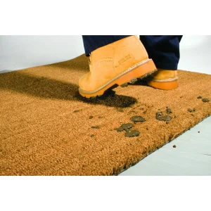 Coba Door Mat Coir Natural Matting 40 x 80 x 17mm Brown