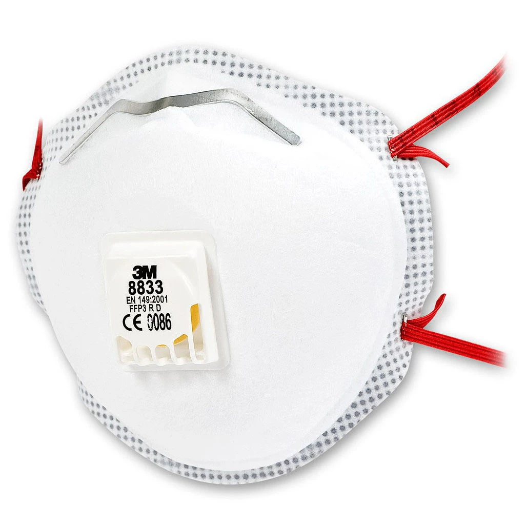 3M Respirator Dust Mask P3 Particulate Valved (Pack=10)