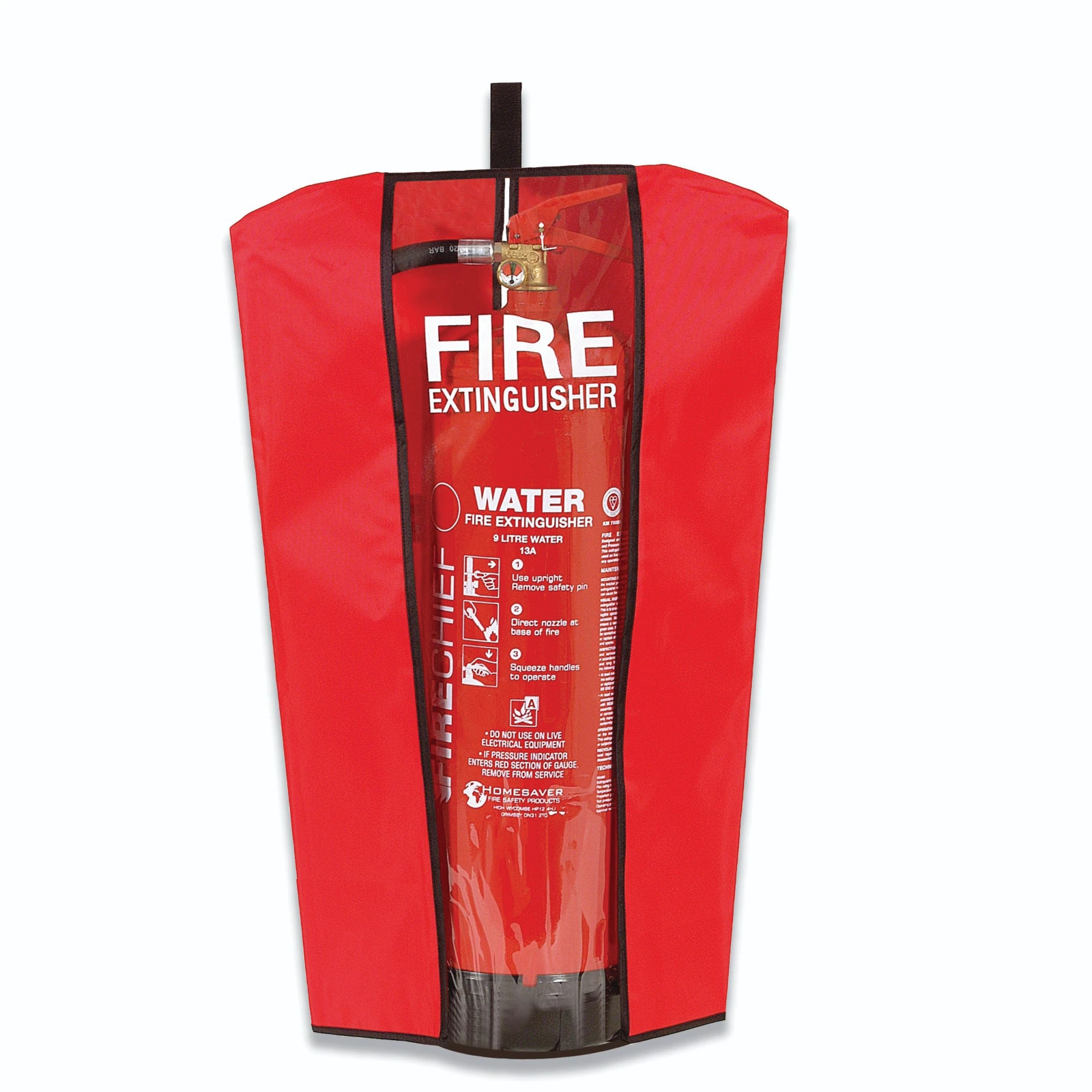 Large Fire Extinguisher Cover Red/Black - Image 2