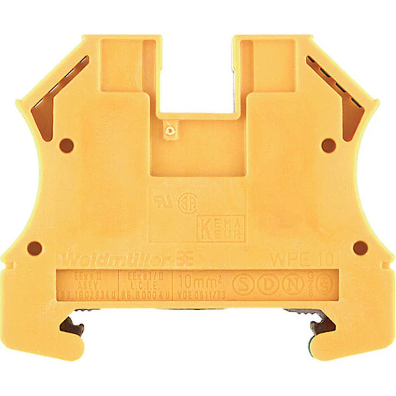Terminal Wpe 10 Screw Connection 10mm² 8Kv 1000V Green/Yellow