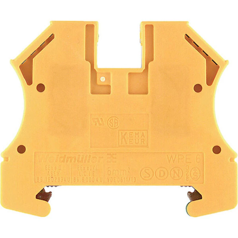 Terminal Wpe 6 Screw Connection 6mm 8Kv 800V Green/Yellow - Image 2