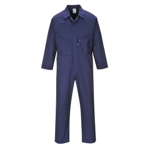 Portwest C813 Regular Fit Liverpool Zip Coverall Navy Small