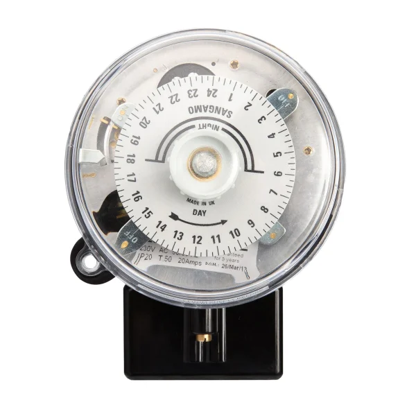 Synchronous Manual Switch Sangamo Time Switch Synchronous 24 Hr F2/3 SPST 3 Pin 20A Day Omit On ...