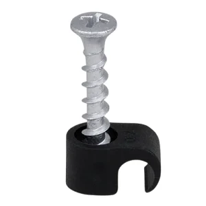 Screw Cable Clip PH2 Screw Round Lead 7-10 Black