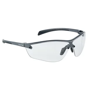 Bolle Silium+ Ultra Lightweight Non-Slip Sports Safety Spectacle Platinum/Clear