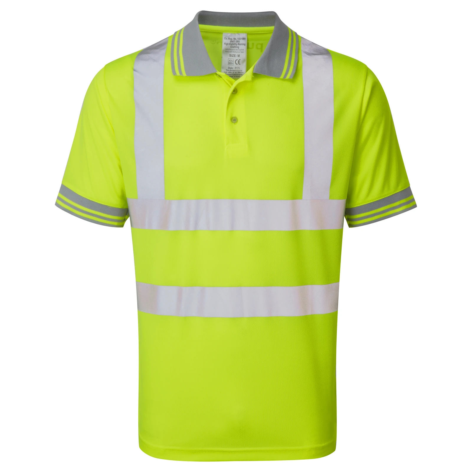 Polyester Polo Shirt XXL Yellow - Image 2