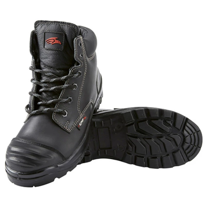 DDR Derby Safety Boot with Steel Toe Cap S3 Size 6 Black - Image 2