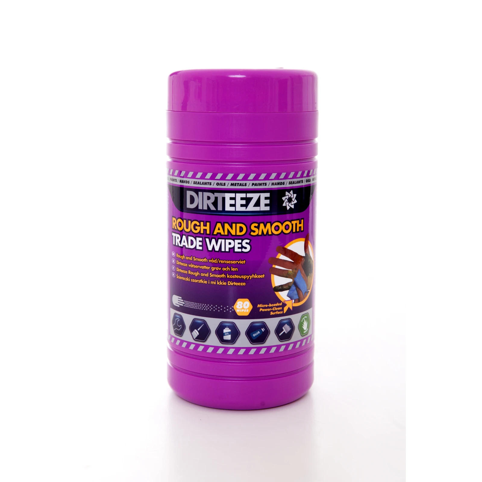 Rough & Smooth Trade Wipes Tub Of 80 Wipes - Image 2