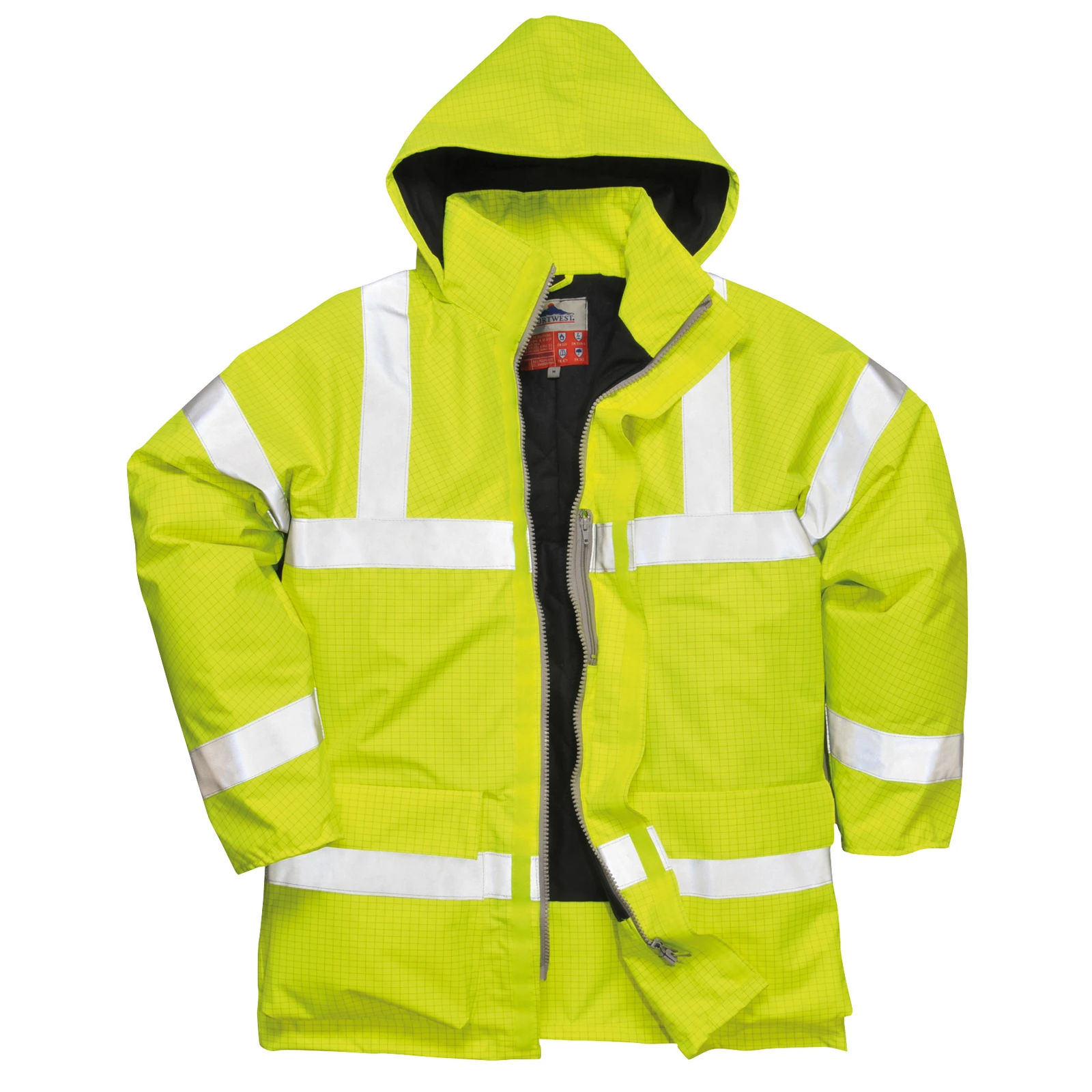 Portwest S778 Bizflame Flame-Retardant Anti-Static Hi Vis Jacket XL Yellow