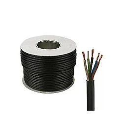 3185B 1.0mm² Black Harmonised H05Z1Z1-F Cable 5-Core Flexible