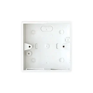 Box Switch & Socket 3 Entries 1 Gang 32mm White PVC-U Square Corners