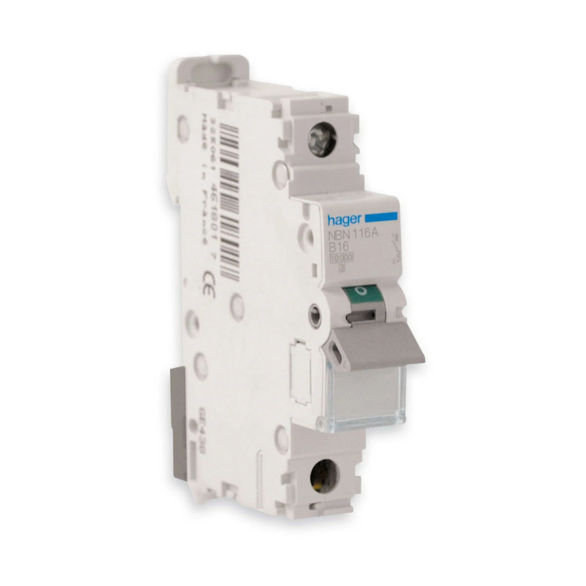 Hager MCB Single Pole Type B 16A 10kA 1 Module - Image 2