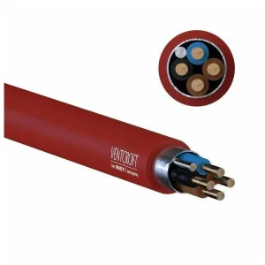 NoBurn 4-Core 1.5mm² Fire Performance FP Cable 100m Red