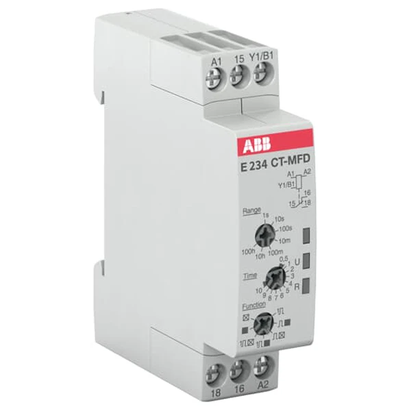 ABB CT-MFD.12 Time relay - multifunction 1c/o - 24-240VAC 24-48VDC - Image 2