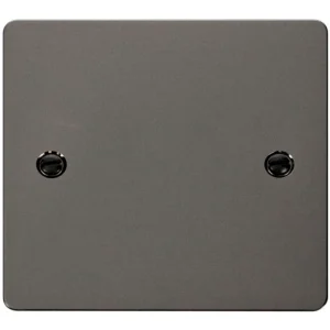 Blanking Plate 1 Gang Black Nickel