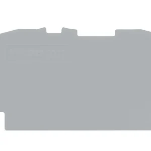 Wago End And Intermediate Plate 0.8mm Thick Grey