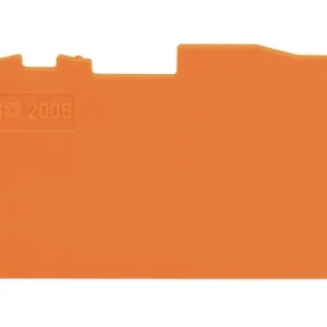 Wago End And Intermediate Plate 1mm Thick Orange