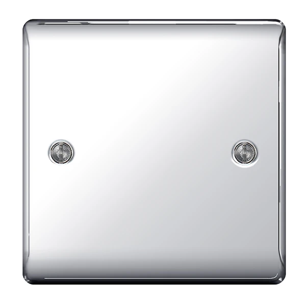 Polished Chrome 1 Gang Blank Plate