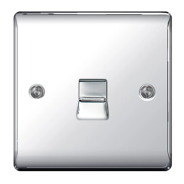 BG Nexus NPCBTM1 Telephone Master Socket Polished Chrome 1 Gang