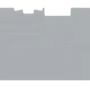 Wago End And Intermediate Plate 1mm Thick Grey