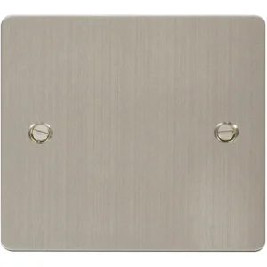 Blanking Plate 1 Gang Stainless Steel