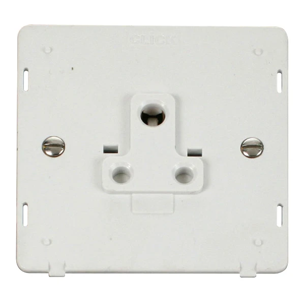 Socket Interior Round Pin 5A Polar White - Image 2