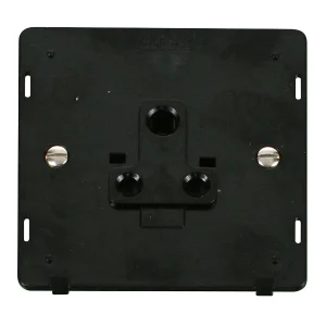Socket Interior Round Pin 5A Black