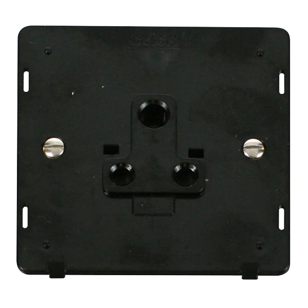 Socket Interior Round Pin 5A Black
