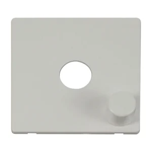 Front Plate 1 Gang Dimmer Switch Polar White