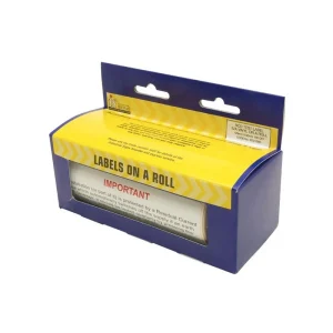 Label Warning RCD Test Rigid S/A PVC 130 x 60mm Black/Red On White