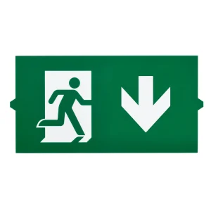 ECO-EX-W-LG-D ECOLINK EMERGENCY WALL SLIM LEGEND EXIT SIGN DOWN